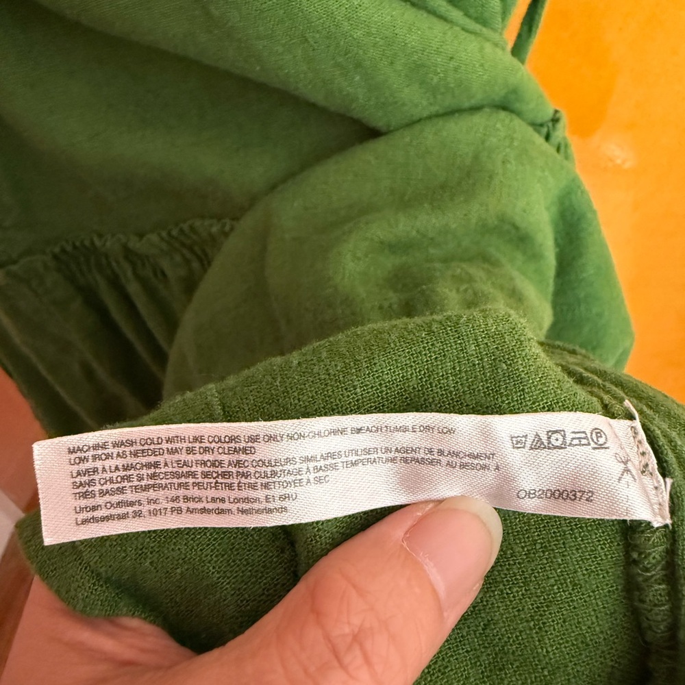 Green Button-Front Peasant Tunic - image 5